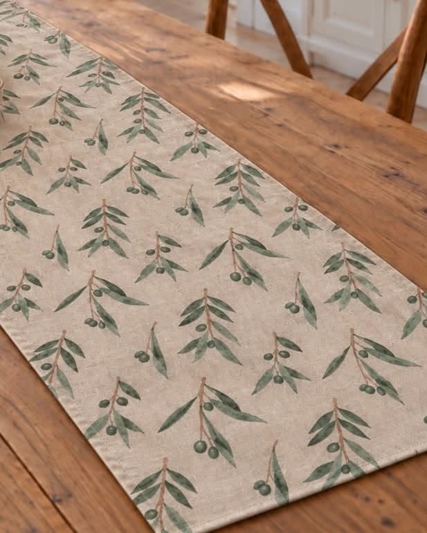 Chemin de table Olives – Plusieurs tailles