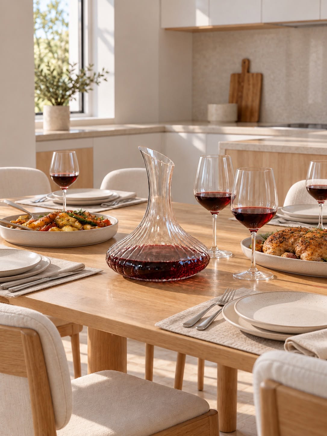 Carafe à vin en verre borosilicaté