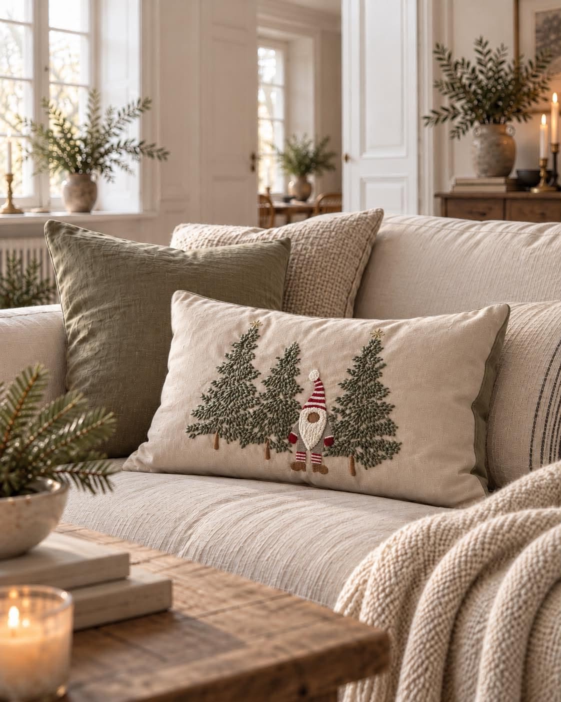 Housse de coussin JUL - 30x50 – Motif de Noël