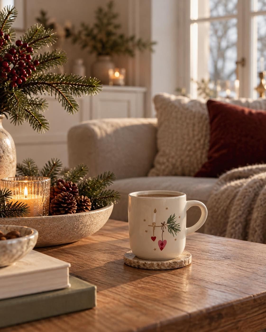 Tasse de Noël – Grès avec Imprimé
