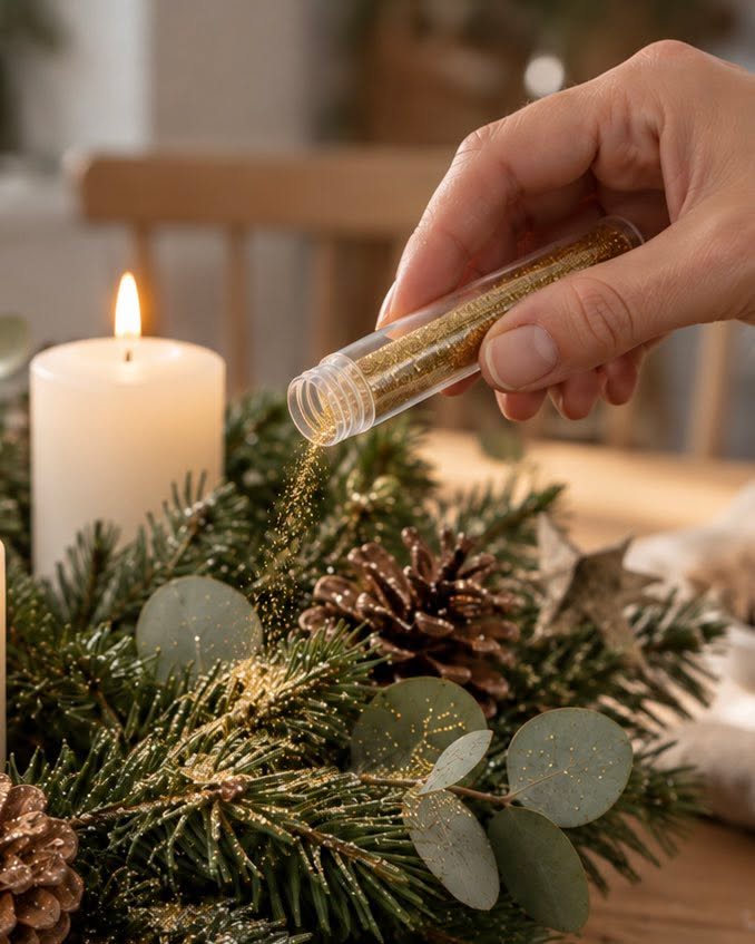 Mélange de paillettes en tubes - 4 pcs – métallisé