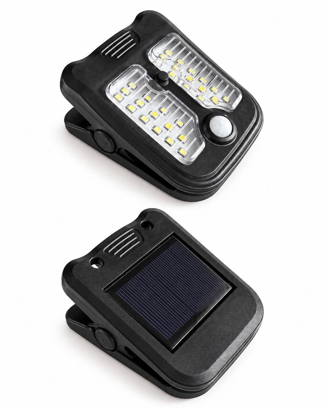Lampe clip-on solaire avec capteur
