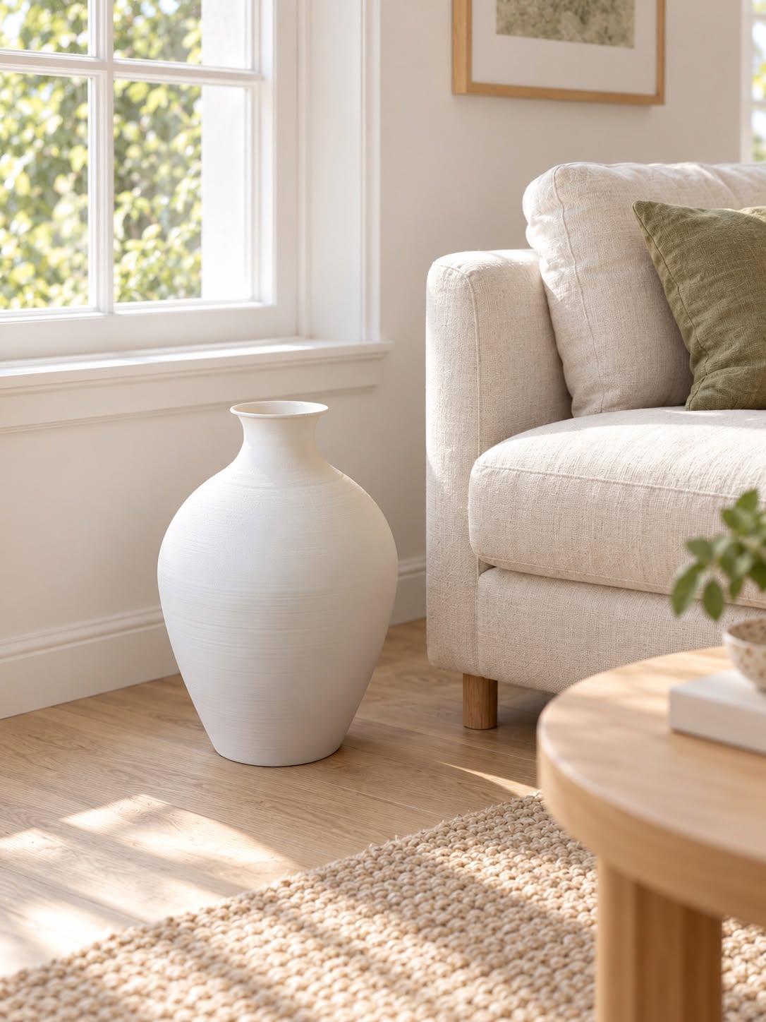 Vase en métal - White – Vase en métal blanc mat