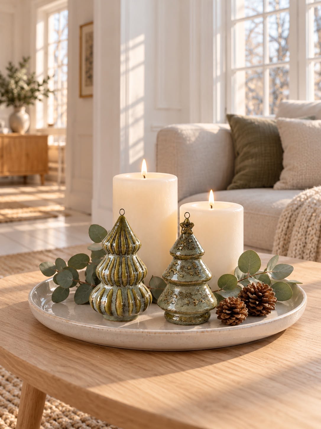 Sapin de Noël porcelaine - Green MIX