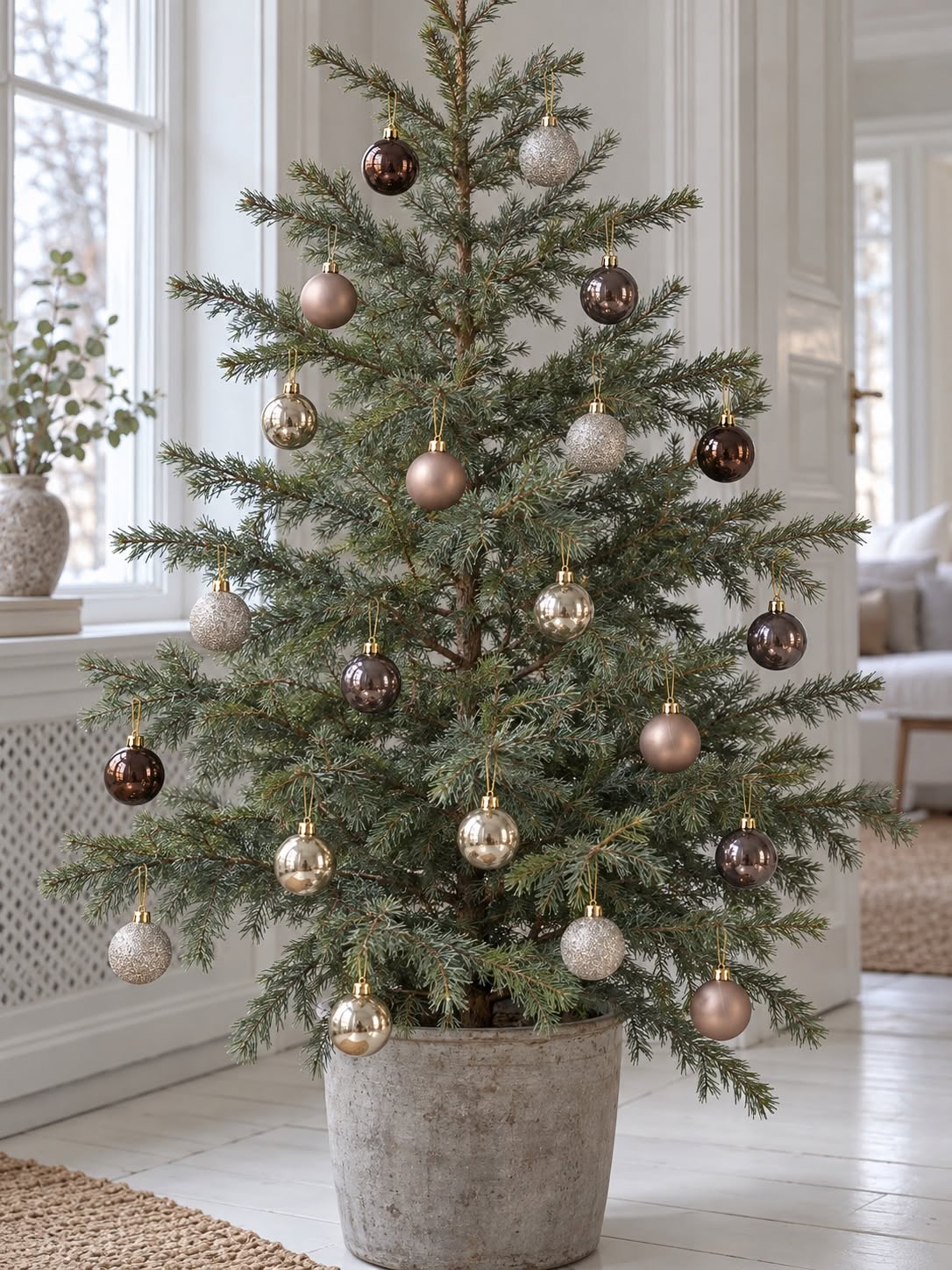 Boules de Noël 20 pcs – Nuances de brun