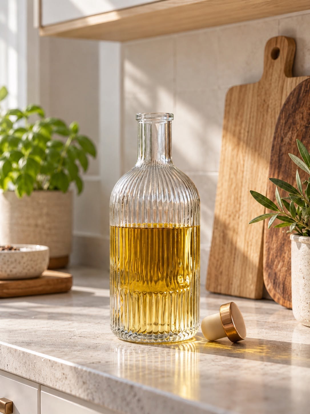 Bouteille avec couvercle en métal - 500 ml – en verre