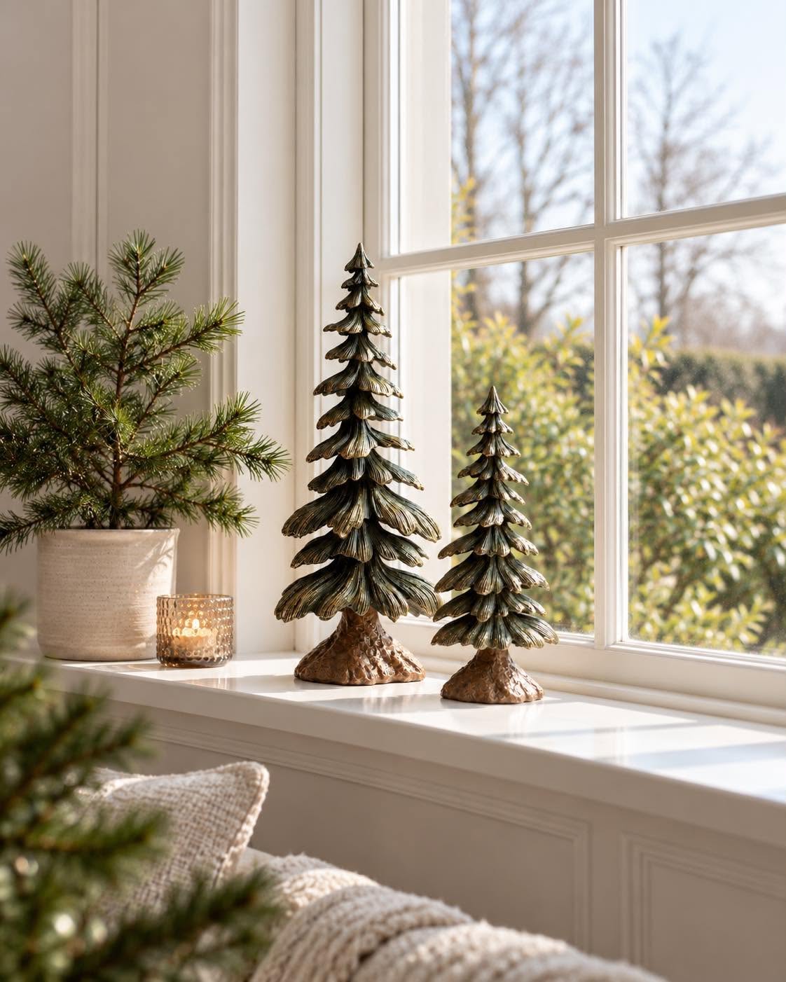 Sapin de Noël en résine – figurine décorative