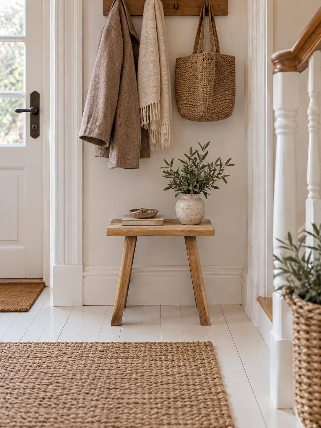 Tabouret teck – teck naturel
