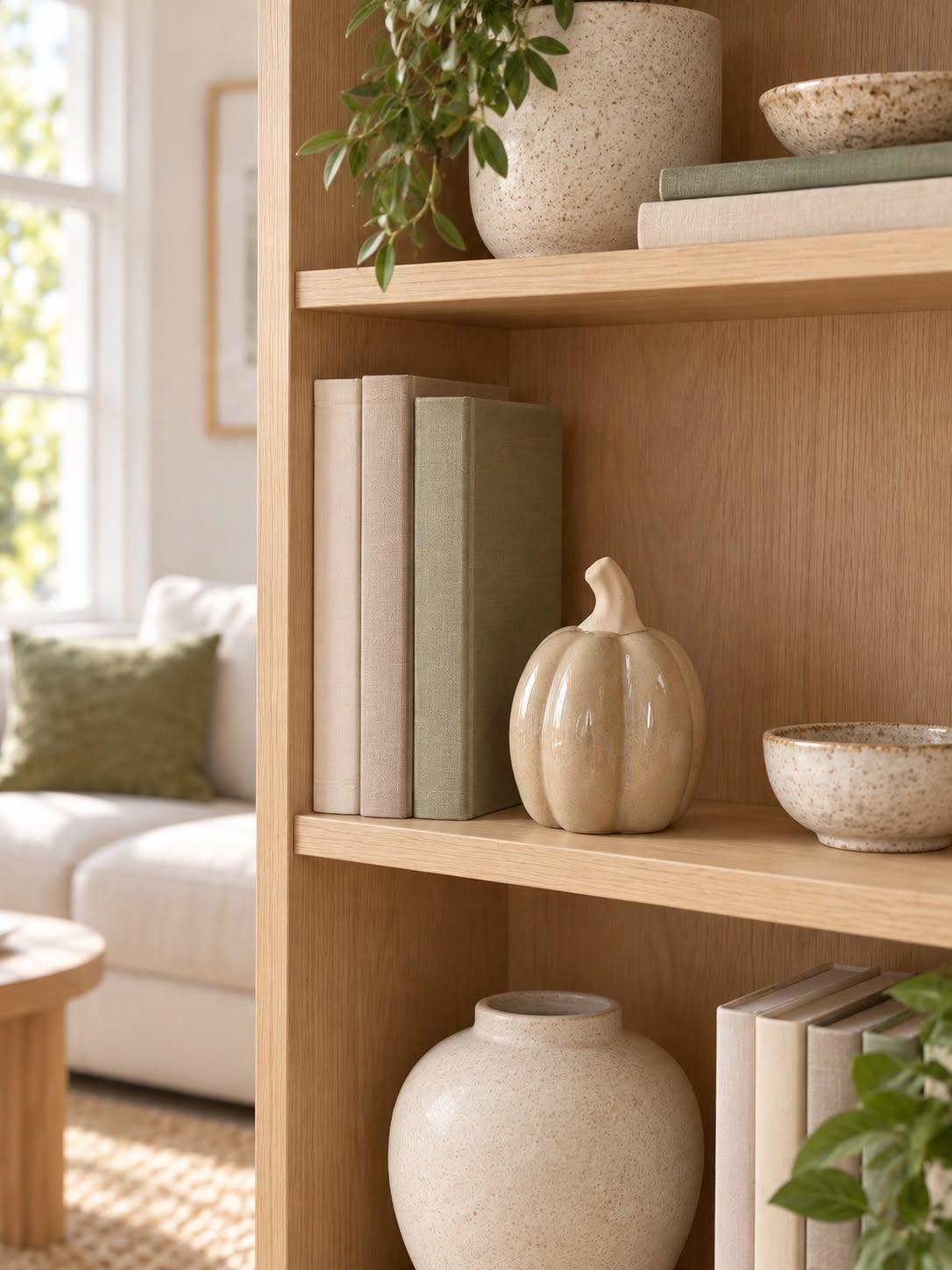 Citrouille en céramique – beige