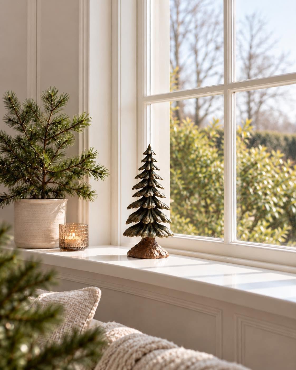 Sapin de Noël en résine – figurine décorative