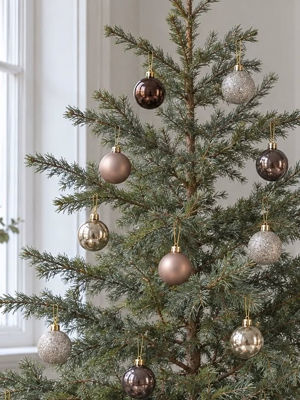 Boules de Noël 20 pcs – Nuances de brun
