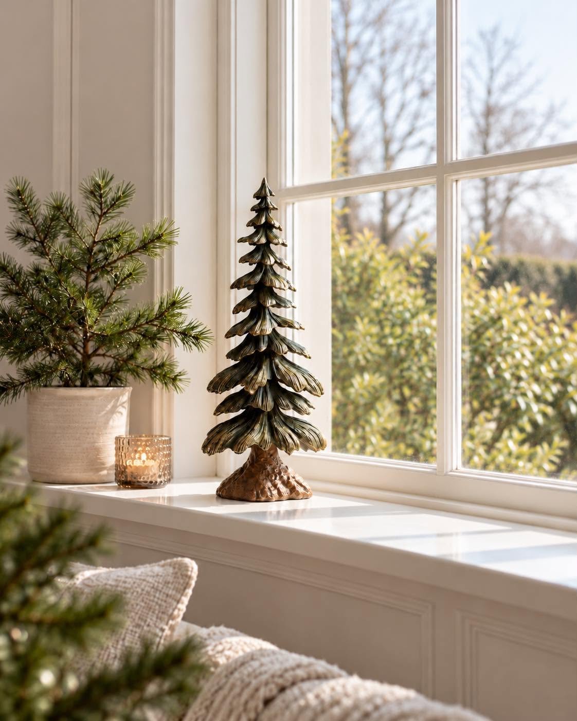 Sapin de Noël en résine – figurine décorative