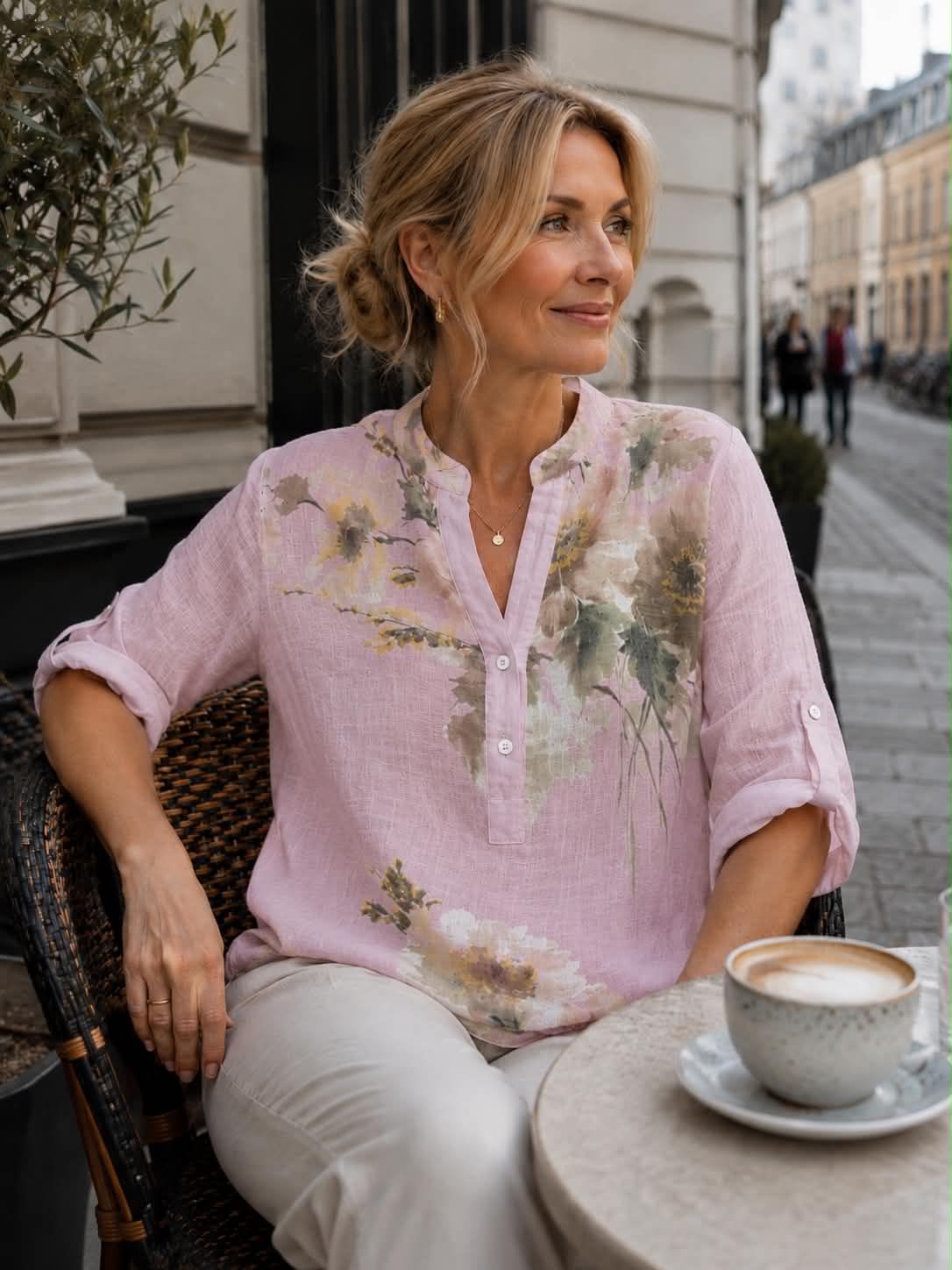 Blouse Nadira - Rose