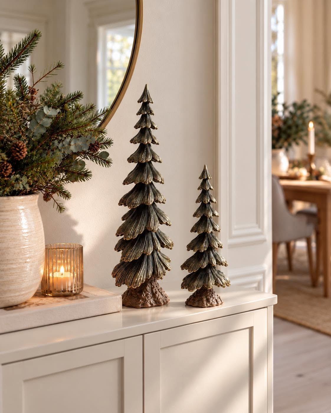 Sapin de Noël en résine – figurine décorative