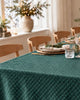 Nappe verte avec motif en losanges - 140 x 240 cm