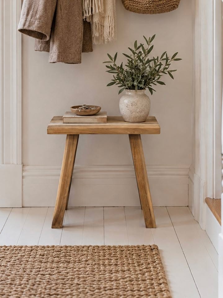Tabouret teck – teck naturel