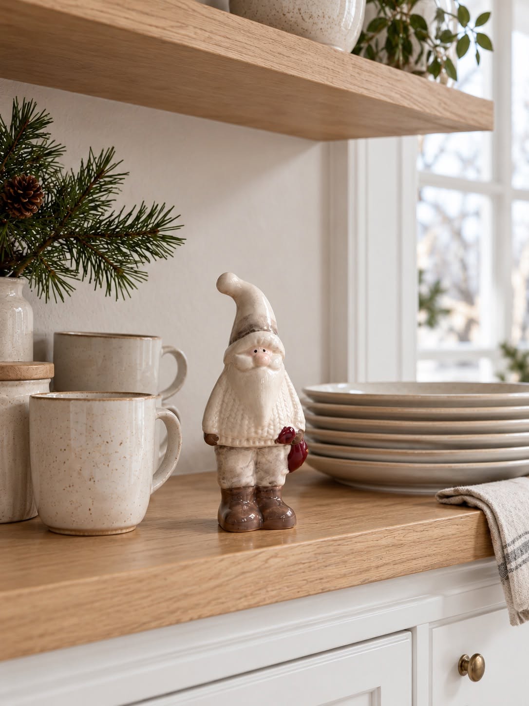 Père Noël en céramique - Petit