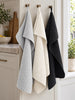 Torchons 3 pcs microfibre - blanc, gris, anthracite