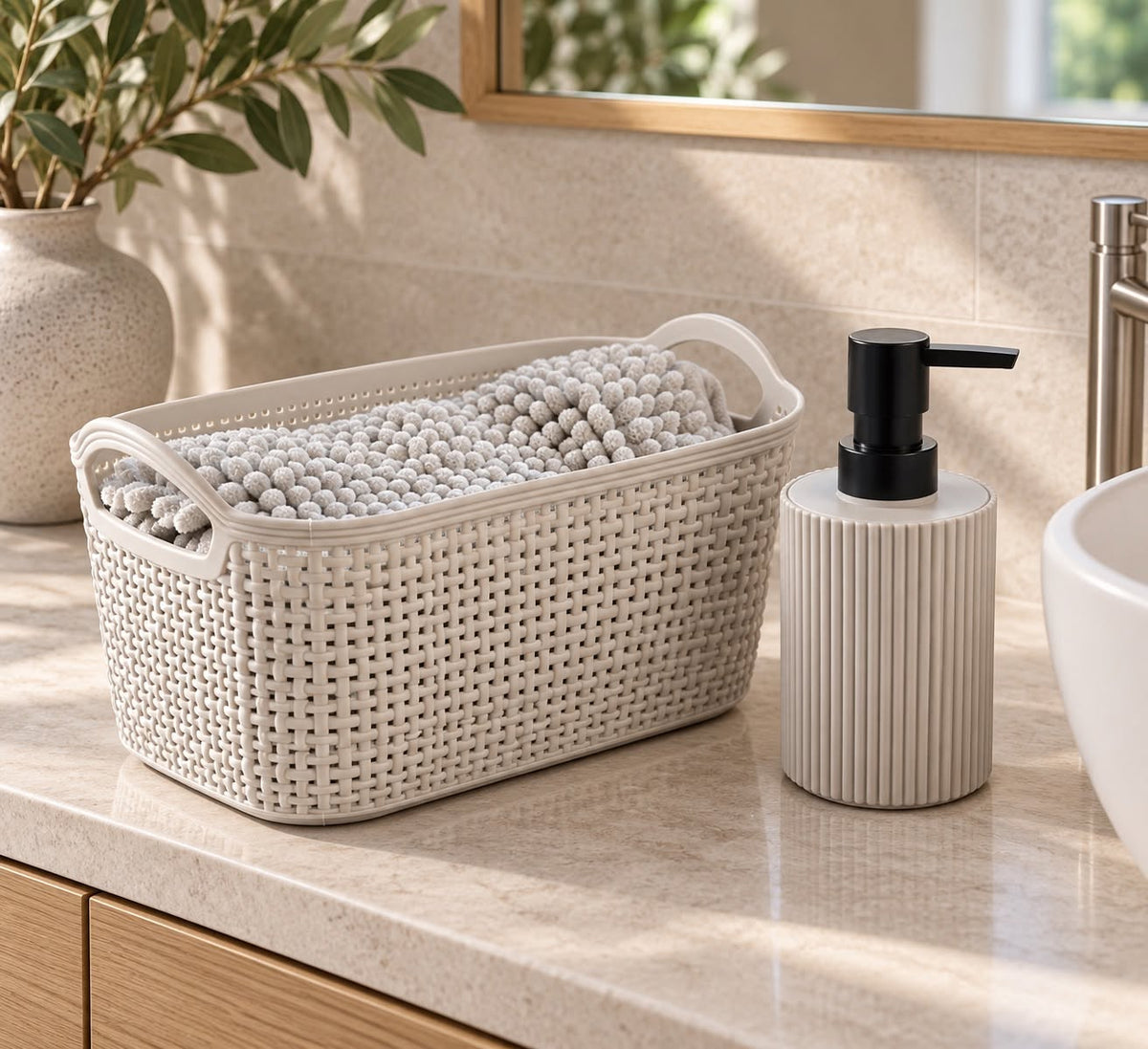 Set de salle de bains Taupe