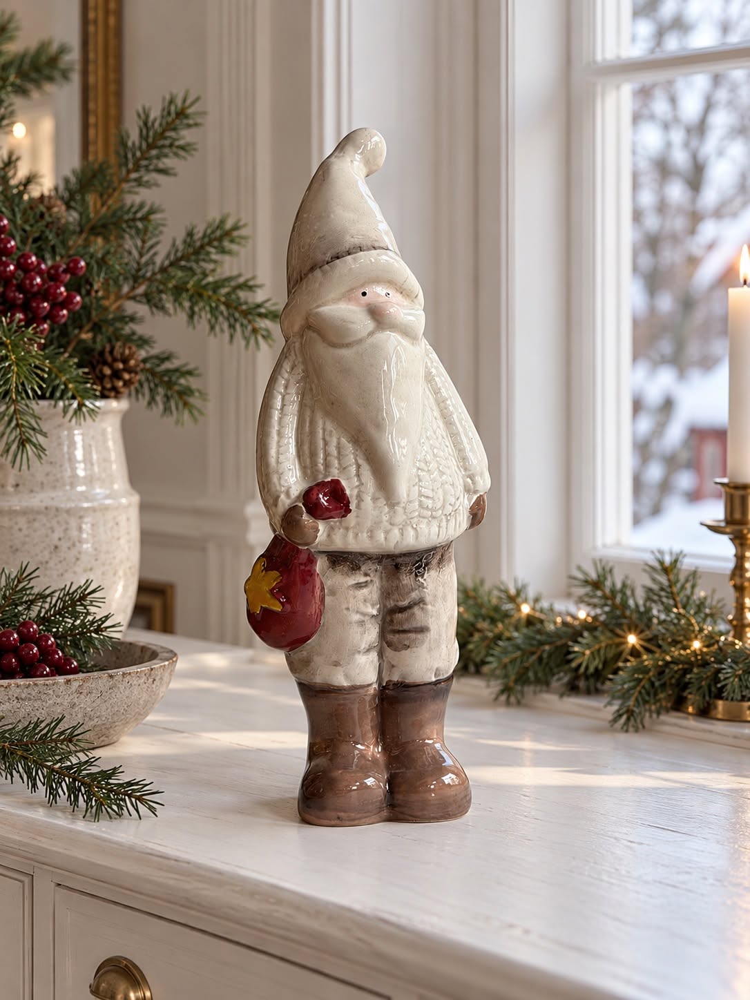 Père Noël en céramique - Grand
