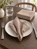 Serviettes de table 4 pièces - Beige
