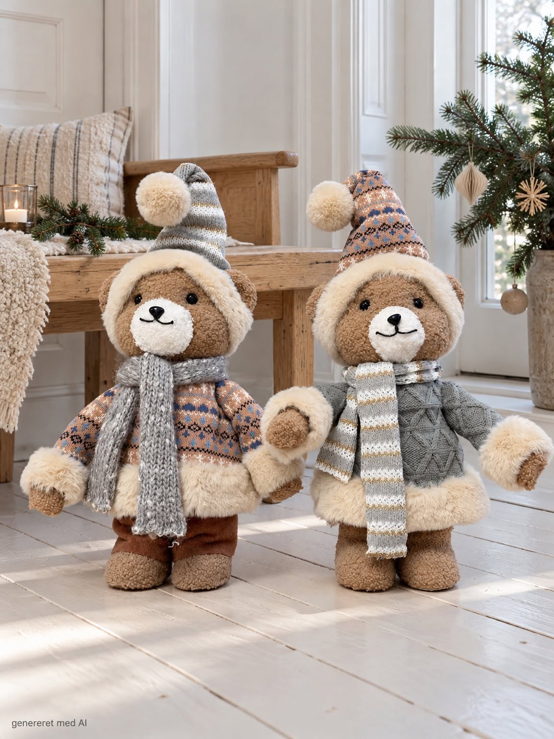 Ours lutins – tricot brun