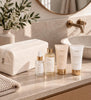 Coffret cadeau de 4 pièces dans une trousse de toilette en velours