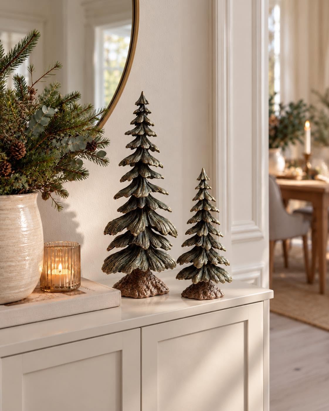 Sapin de Noël en résine – figurine décorative