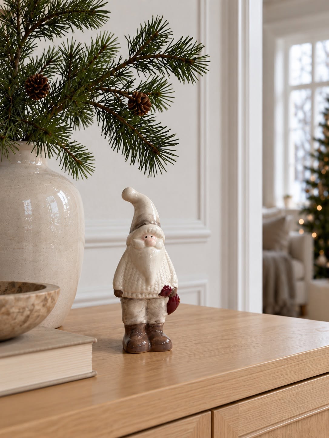 Père Noël en céramique - Petit