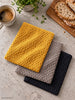 Lavette microfibre gaufrée - 3 pcs Mangue