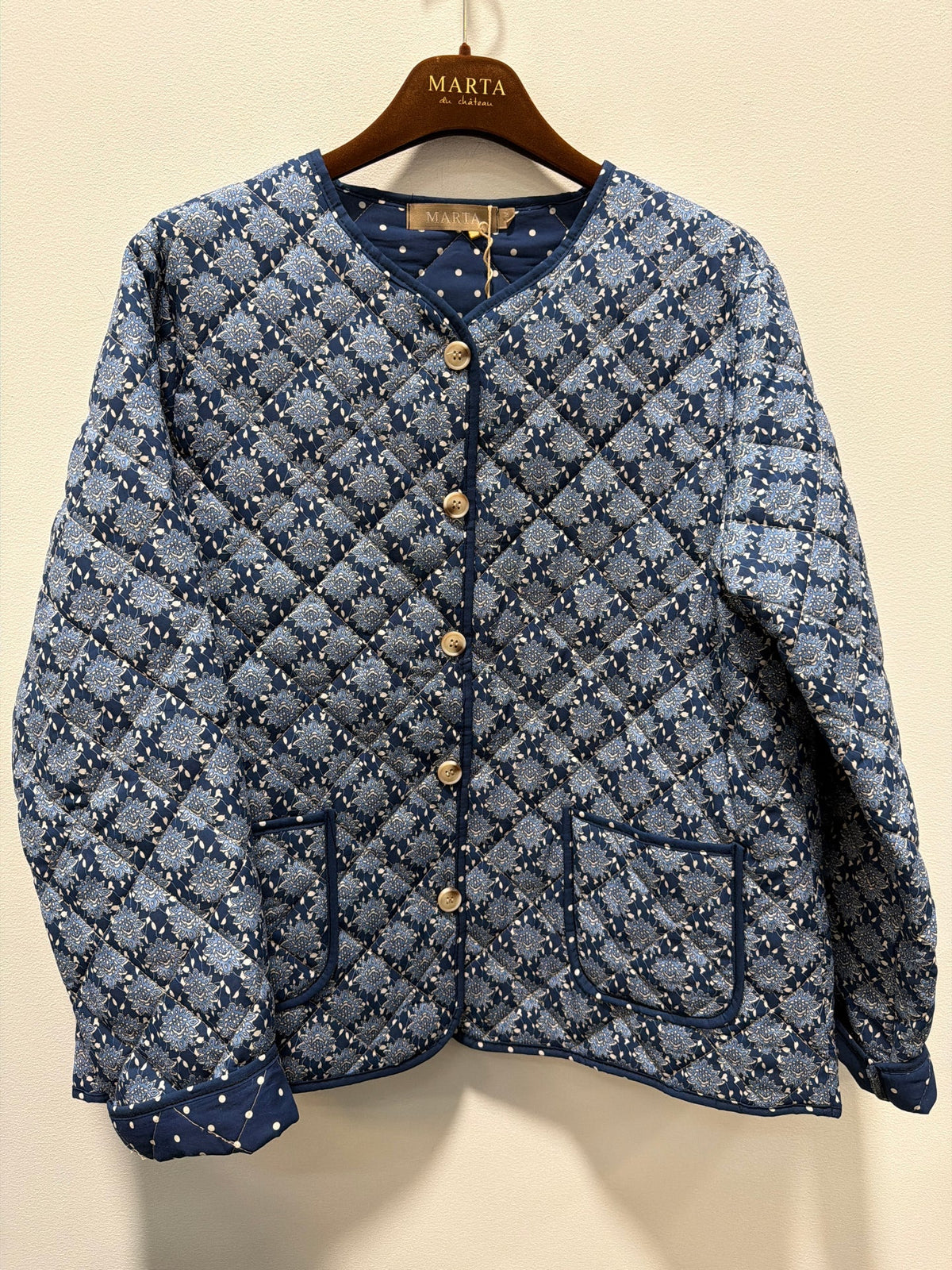 Veste en quilt - Avril navy