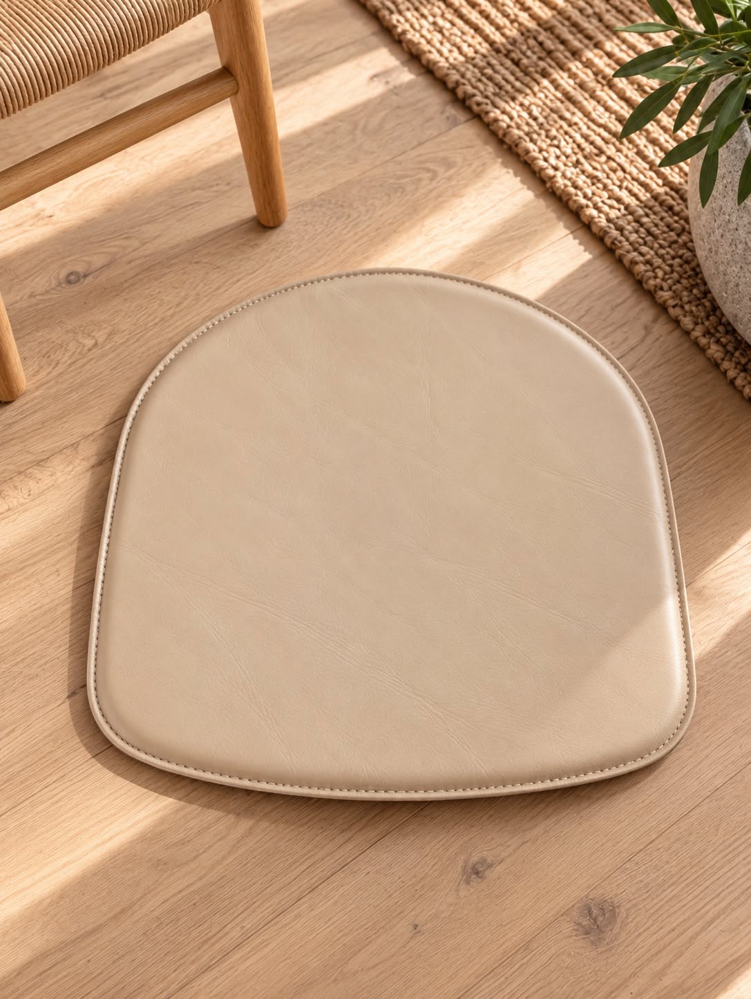 Coussin d’assise FDB J46 - peau d’agneau sable