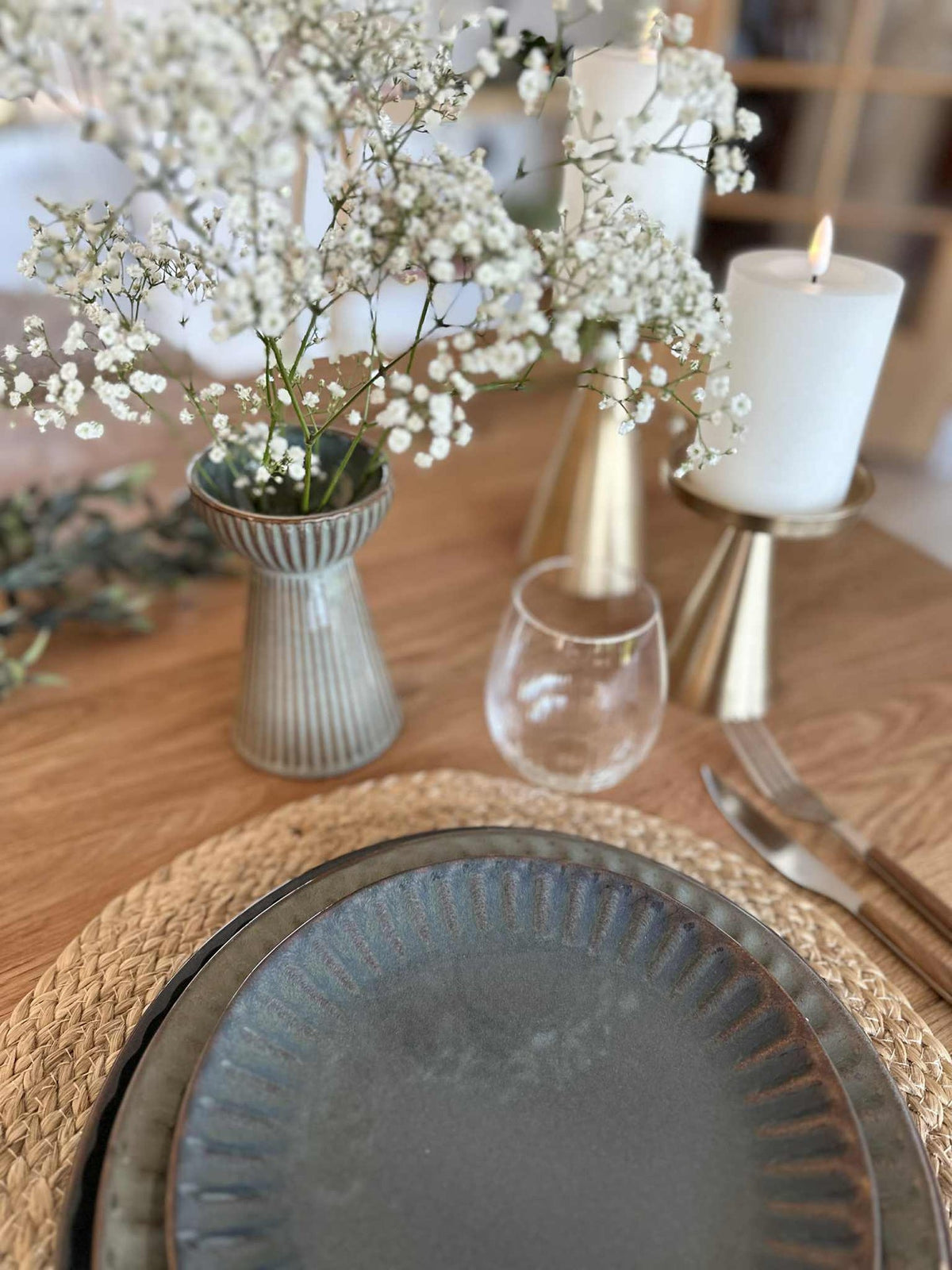 Assiette VIGA Gris / brun - Plusieurs tailles