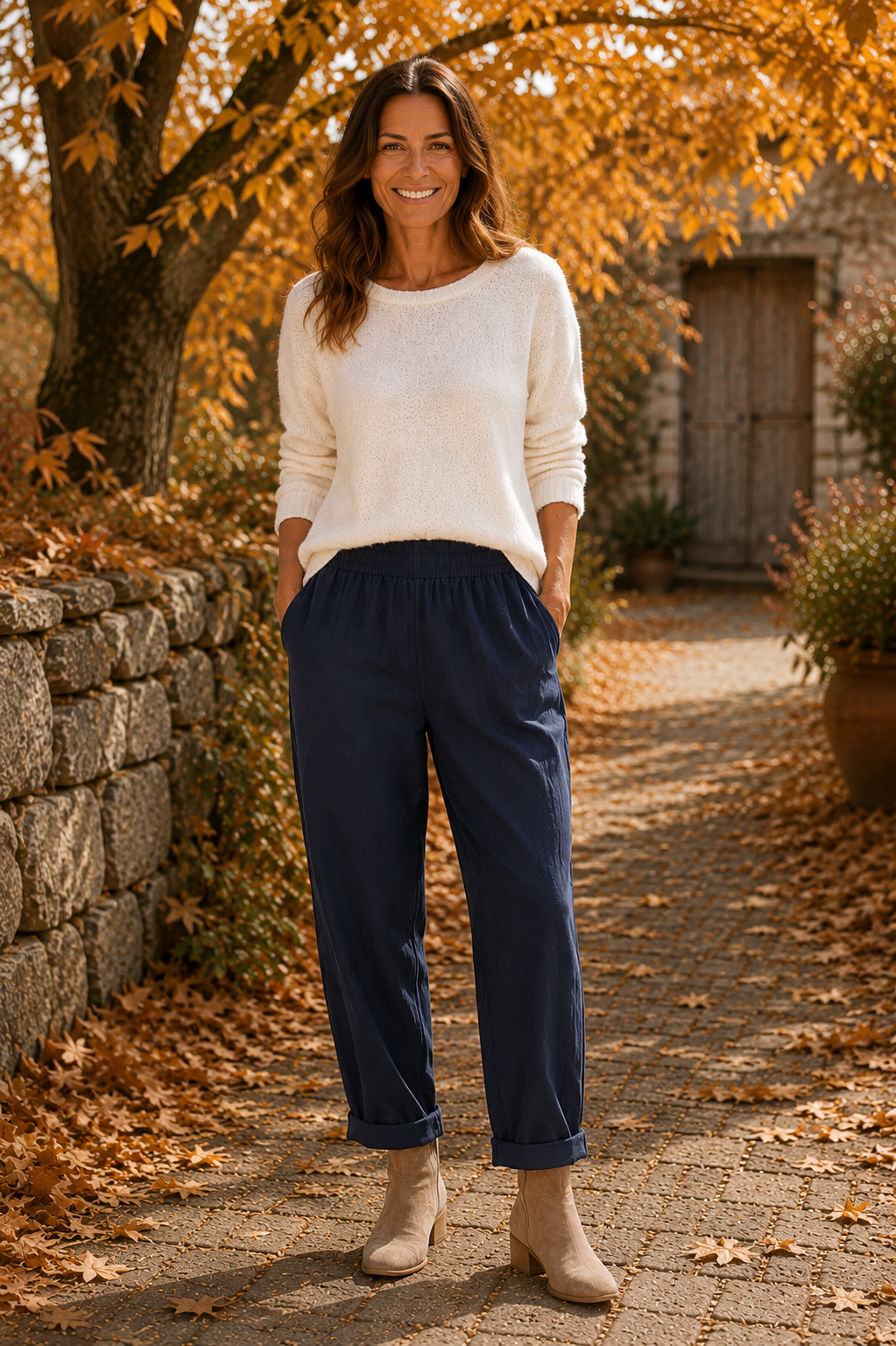 Pantalon Raffaella - Navy