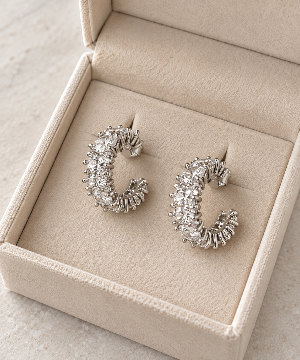 Boucles d’oreilles MELANIE plaqué argent