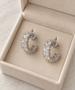 Boucles d’oreilles MELANIE plaqué argent