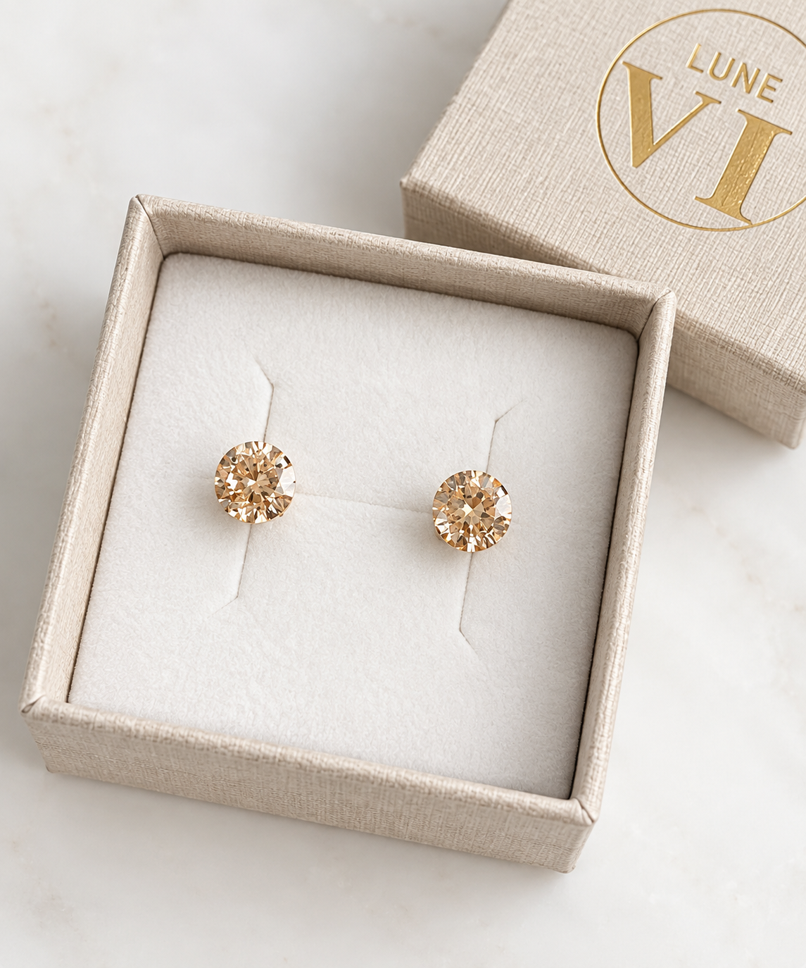 Puces d'oreilles Classic CHAMPAGNE