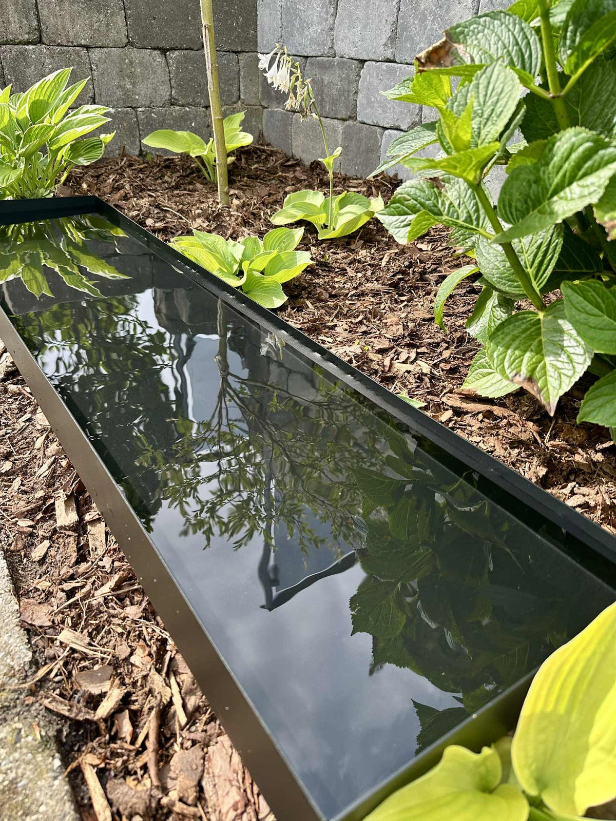 Bassin miroir Rectangle - Noir