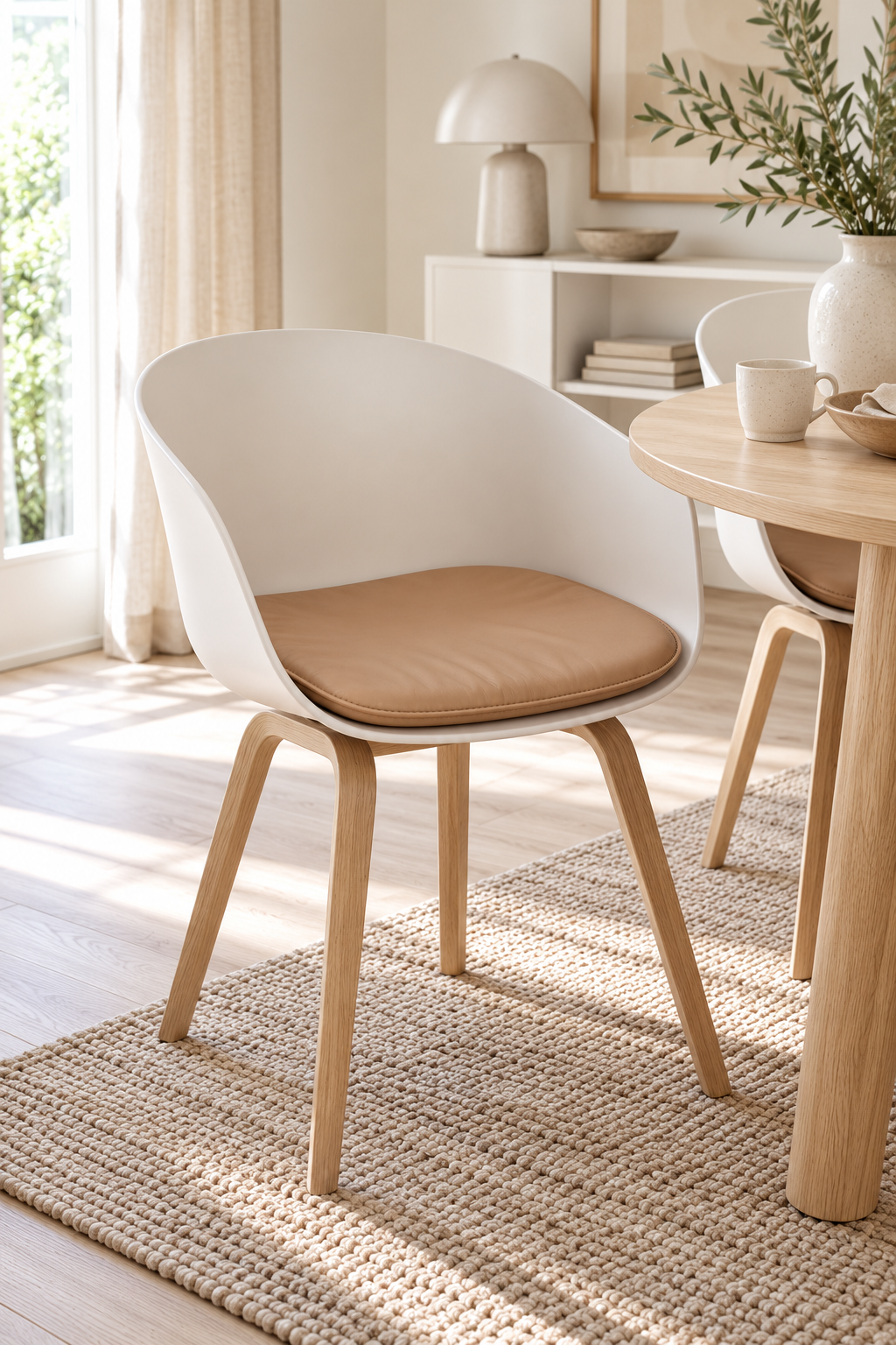 Coussin d’assise HAY - peau de mouton brun clair