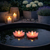 Bougies flottantes avec minuterie - Lot de 2 pièces Rose Lotus