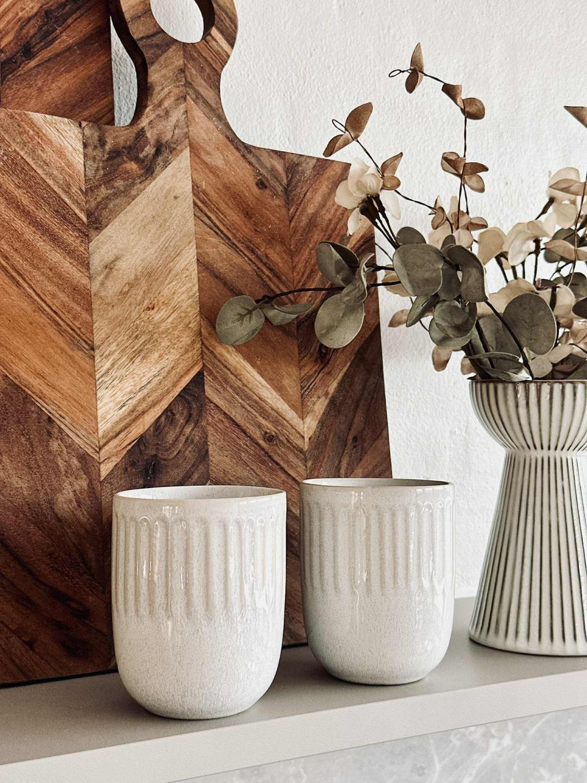 Mugs en grès – Lot de 4 - Plusieurs couleurs