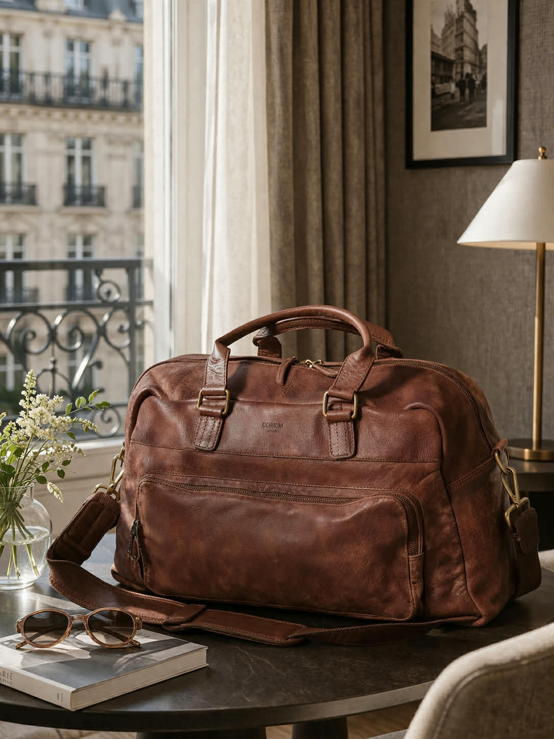 Sac week-end Raw boheme - Brown