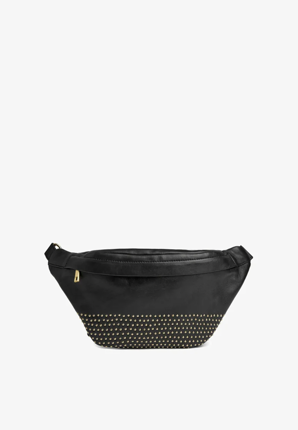 Banane avec clous dorés – effet cuir noir