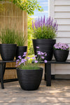 Pot rainuré – Black small