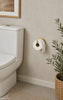 Porte-rouleau WC - aspect laiton