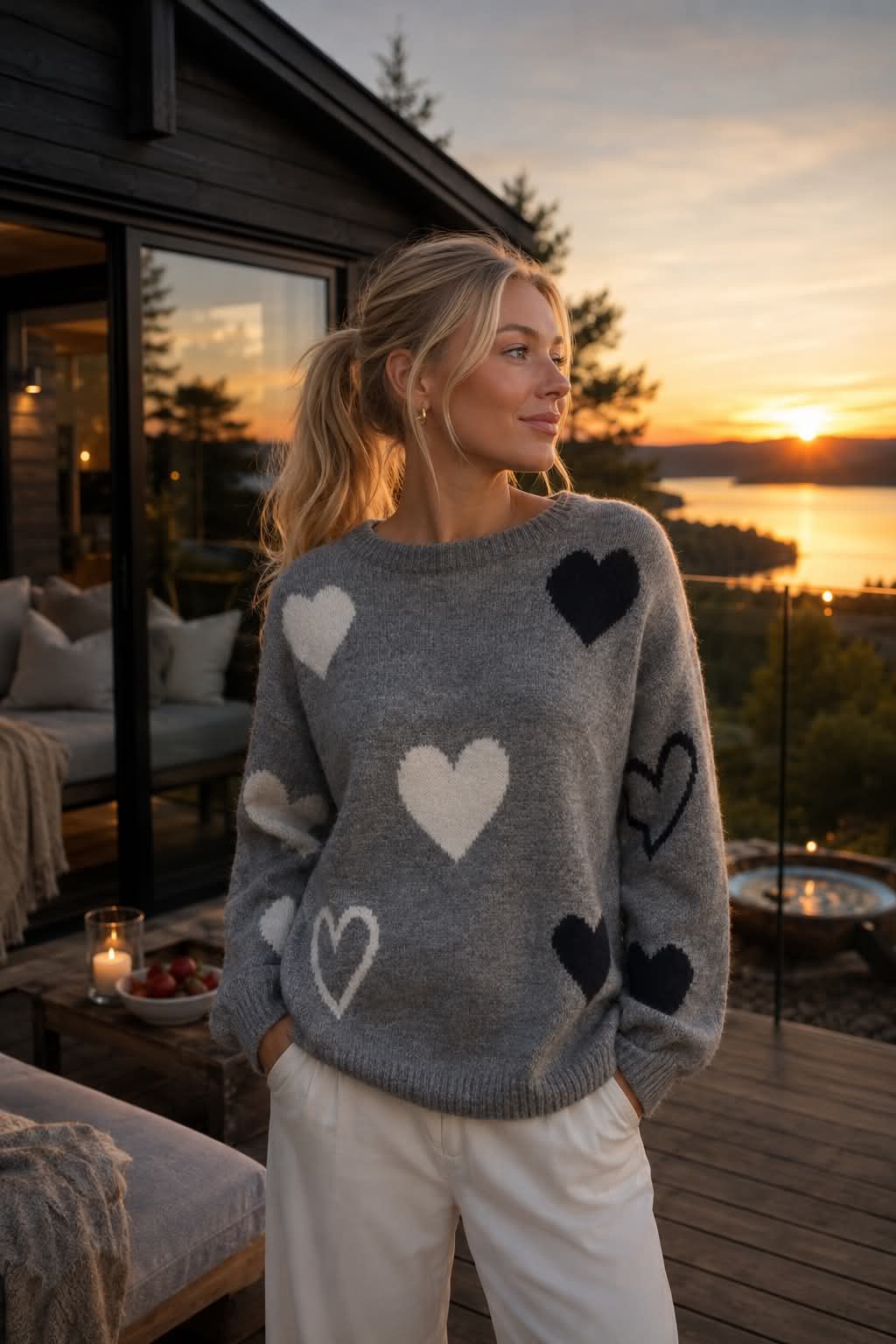 Pull en maille - Gris