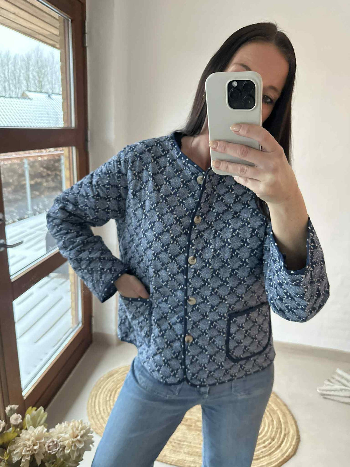 Veste en quilt - Avril navy