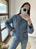 Veste en quilt - Avril navy