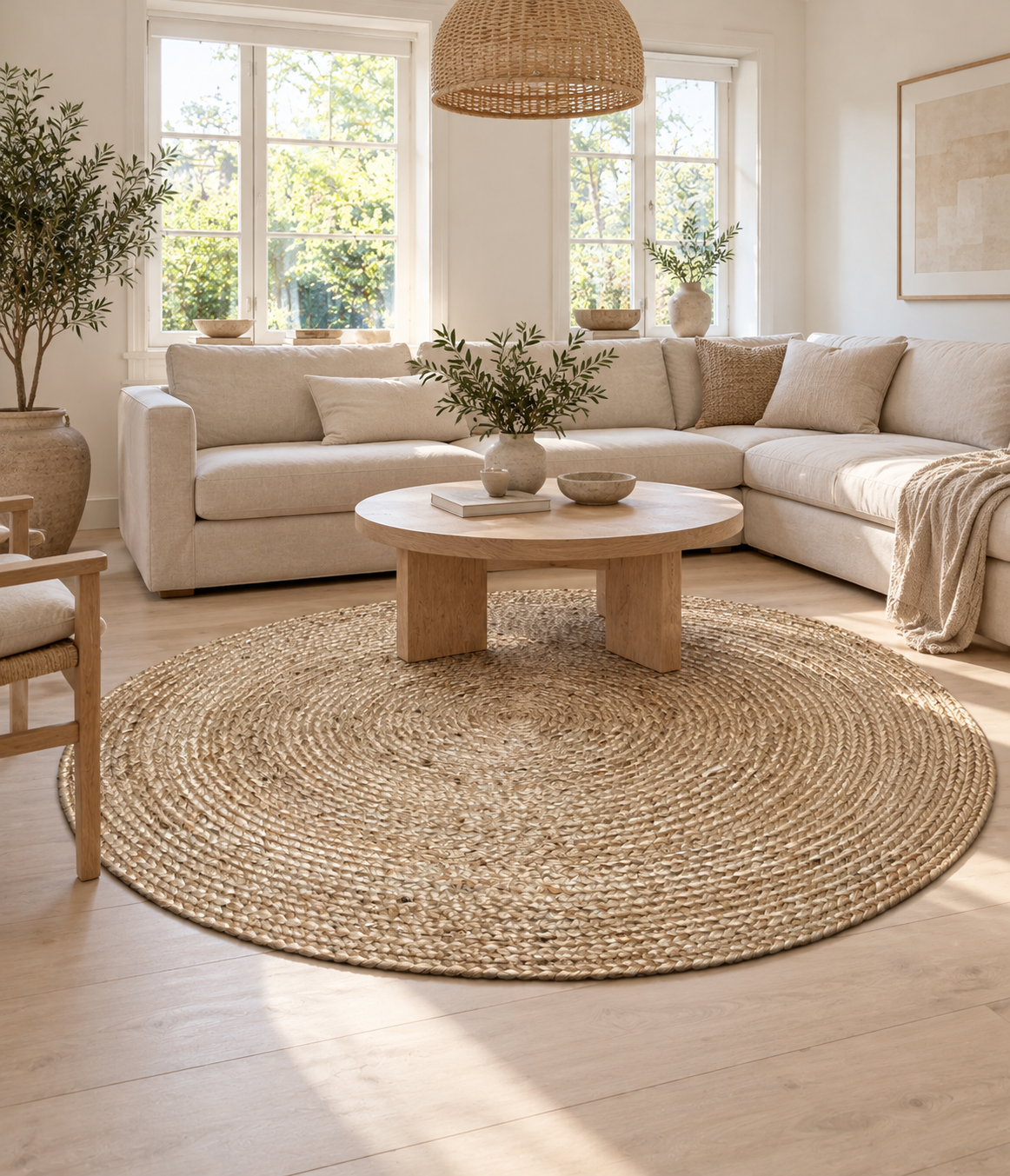 Tapis en jute - Ø180cm