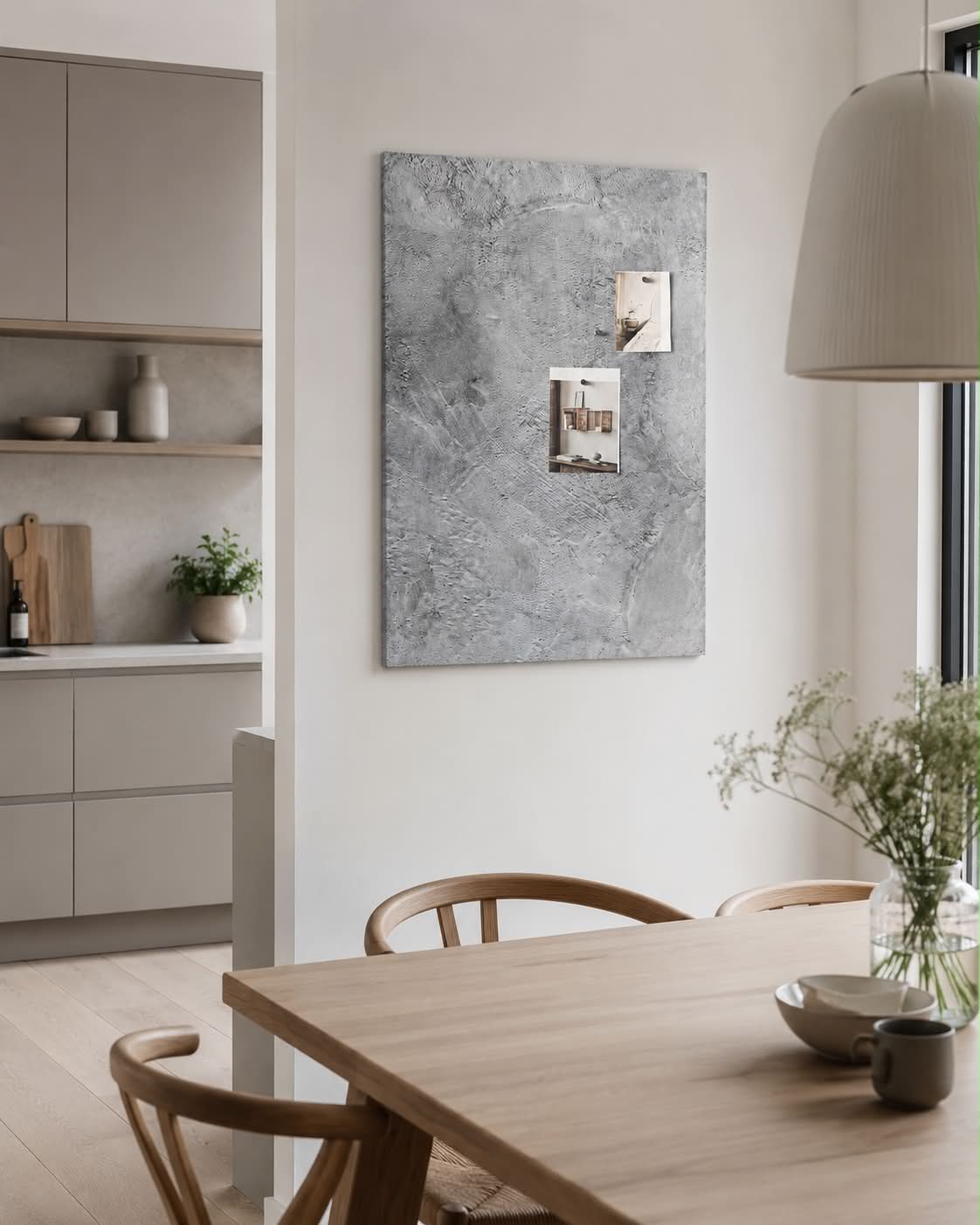 Tableau magnétique 60x90 - aspect béton